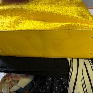 Michael Kors Yellow Embossed Tote